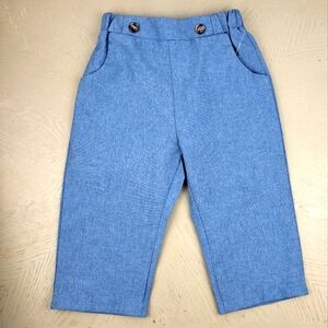 Lightweight formal blue dress pants